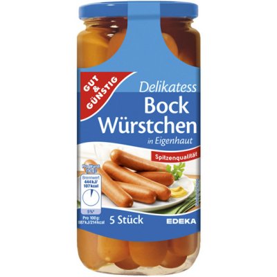 GG Delikatess Bock Würstchen 5ks 380 g – Zboží Dáma