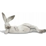 VELKÁ Velikonoční Dekorativní Figurka Ležící KRÁLÍK ZAJÍC 20 x 46 x 14,5 cm – Zboží Dáma