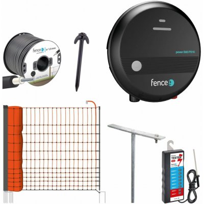 fencee Sada elektrického ohradníku pro drůbež - ochrana proti lišce, kuně, kočce - DUO zdroj - síť 50 m, 112 cm – Hledejceny.cz