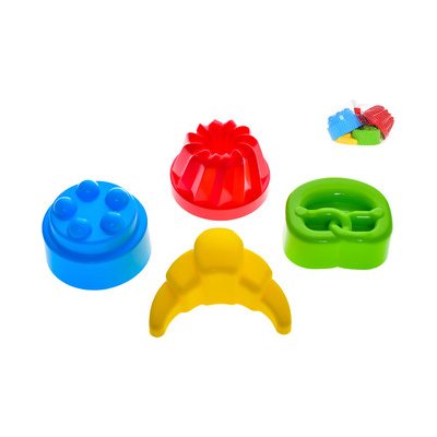 Mikro Trading Formičky na písek bábovky 10-12 cm 4ks – Zboží Dáma