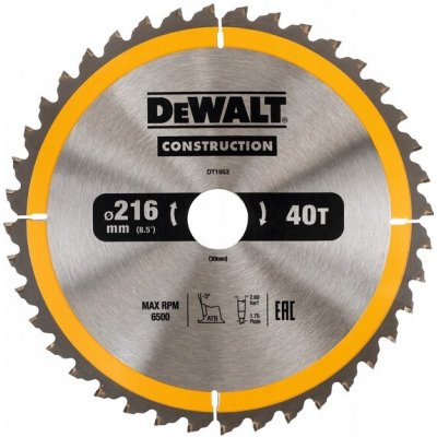 Kotouč DeWalt na dřevo 216x30 mm