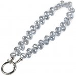 Prima-obchod Přívěsek na mobil ze skleněných korálků, barva 3 modrá holubí – Zboží Živě