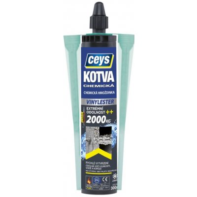 CEYS Kotva VINYLESTER chemická 300ml šedá 48901610 – Hledejceny.cz