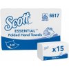 Papírové ručníky Scott Essential, 1 vrstva, 15 x 340 ks
