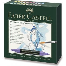 Faber Castell Albrecht Dürer akvarelové popisovače sada 20 ks