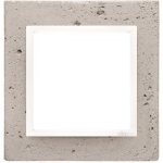 Simon DRN1/91 Betonový rámeček 1-násobný světlý beton/bílá – Hledejceny.cz