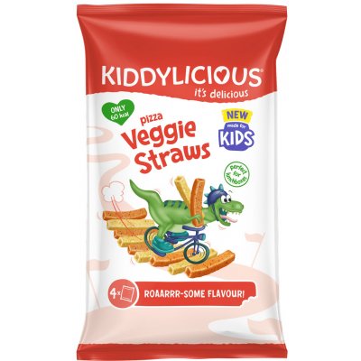 Kiddylicious Kiddylicious tyčinky zeleninové s příchutí pizza 4x12g – Zboží Dáma