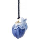 Royal Copenhagen Vánoční ozdoba Blue Collectibles Mouse 4,5 cm, modrá barva, porcelán – Hledejceny.cz