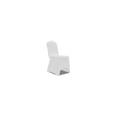Paris Dekorace Potah na židle elastický bílý – Zboží Mobilmania