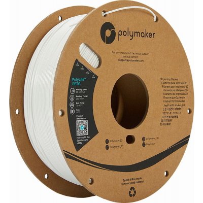 Polymaker PolyLite PETG bílá 1,75mm 1kg – Zboží Živě
