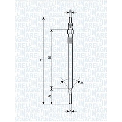 MAGNETI MARELLI Žhavicí svíčka 062900062304 – Zboží Mobilmania