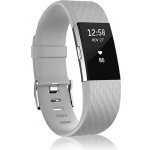 BStrap Silicone Diamond pro Fitbit Charge 2 gray, velikost L STRFB0265