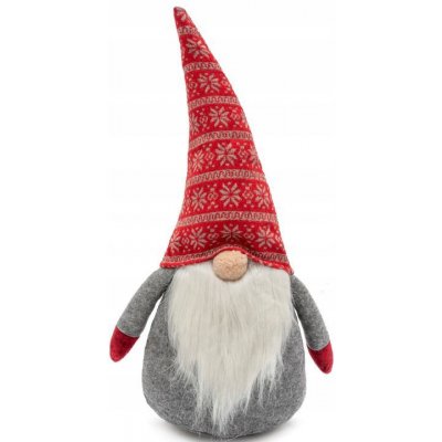 TUTUMI Vánoční skřítek červený/šedý YX019 40 cm – Hledejceny.cz