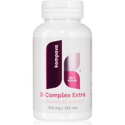 Kompava B-Complex Extra komplex vitamínu B vegan 120 kapslí