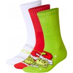 Dámské ponožky Grinch 3 páry zelená/bílá/červená – Zboží Dáma