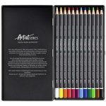 Staedtler Mars Lumograph 104 12 barev kovová krabička 104 M12 613973 – Zboží Mobilmania