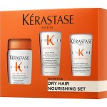 Kérastase Nutritive intenzivně vyživující šampon 80 ml + hloubkově regenerační kondicionér pro suché vlasy 75 ml + termoochranný krém pro uhlazení nepoddajných vlasů 50 ml – Hledejceny.cz