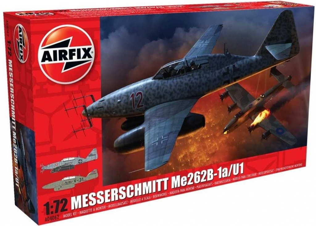 Airfix Classic Kit letadlo A04062 Messerschmitt Me262B 1a 1:72