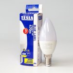 Tesla LED žárovka CANDLE svíčka, E14, 6W, 230V, 470lm, 25 000h, 3000K teplá bílá, 180° – Zbozi.Blesk.cz