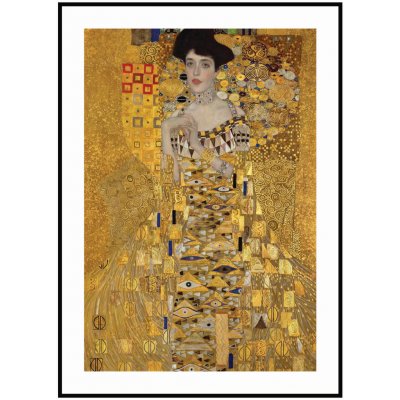 Gustav Klimt - Zlatá Adele Rozměr plakátu: A4 (21 x 29,7 cm) – Zboží Mobilmania