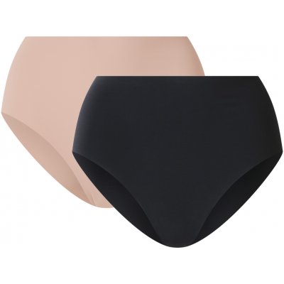 esmara Dámské bezešvé tvarující kalhotky 2 kusy černá béžová – Hledejceny.cz