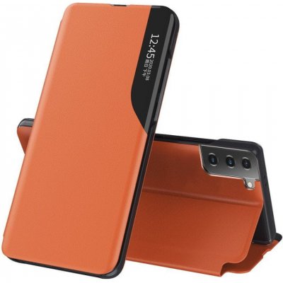 Pouzdro IZMAEL Elegantní knižkové View Case Samsung Galaxy S21 Plus 5G/Galaxy S30 Plus oranžové