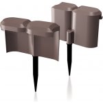 Prosperplast Snail 11,6 x 190 cm hnědá set 12 ks – Hledejceny.cz