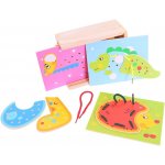 Bigjigs Toys Dřevěné hračky provlékání zvířátek – Sleviste.cz