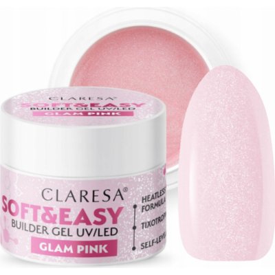 Claresa stavební gel na nehty GLAM PINK 45 g – Zboží Mobilmania