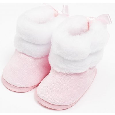 New Baby kojenecké zimní kozačky růžové – Zboží Mobilmania