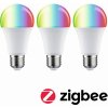 Žárovka Paulmann Standard 230V Smart Home Zigbee 3.0 LED žárovka E27 3x11W RGBW+ stmívatelné mat