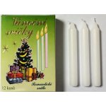 Kuncová Dana Vánoční lampionové Jednobarevné 95/12mm 12 ks Bílá – Zboží Dáma