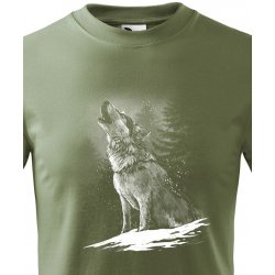 dětské tričko Vlk, Military 69