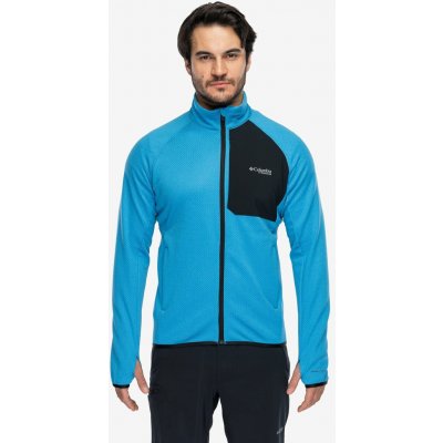 Columbia Triple Canyon Grid Fleece Full Zip II compass blue heather/black – Hledejceny.cz