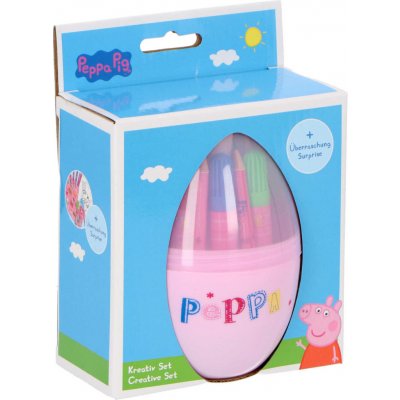 KARTON P+P Kreativní set ve tvaru vejce PRASÁTKO PEPPA – Hledejceny.cz