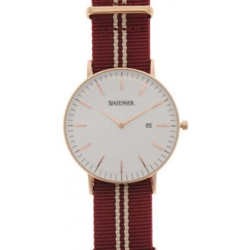 Slazenger Retro 26 Watch Mens Burgundy/Wht