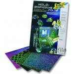 Papír na scrapbooking B4 4ks holografická fólie – Zboží Dáma