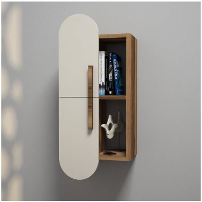 Asir Nástěnná skříňka ROSE 60x35 cm hnědá/krémová AS1130 – Sleviste.cz