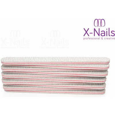 X Nails pilník na nehty Eco Line 100/180 rovný ZEBRA 25 ks – Sleviste.cz