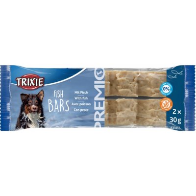 TRIXIE PREMIO Fish Bars, žvýkací pamlsek se 79% rybího masa, 2 x 30 g – Zbozi.Blesk.cz