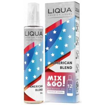 Ritchy Liqua Mix&Go Americký míchaný tabák 12 ml – Zboží Mobilmania