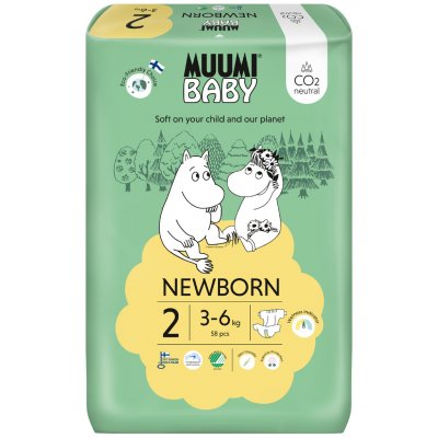 Muumi Baby 2 Newborn 3-6 kg eko 58 ks – Zboží Mobilmania