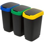 Rotho Set 3 odpadkových košů TWIST 25 L – Hledejceny.cz