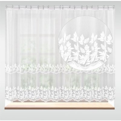 Záclona dreher Mira Listí metráž bílá cena od - 140 cm 713318 – Hledejceny.cz