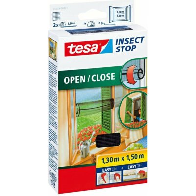 TESA 55033 Síť proti hmyzu 130x150 cm COMFORT, antracit – Zbozi.Blesk.cz