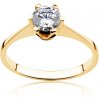 Prsteny Savicki zásnubní prsten žluté zlato diamant PI Z D 00040
