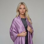 Classic Scarf fialová šála s hedvábím – Hledejceny.cz