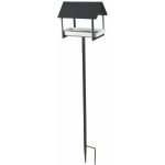 Esschert Design Krmítko pro ptáčky Modern House zapichovací 126 x 29 x 19 cm atracit bílé – Zboží Mobilmania