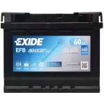 Exide Start-Stop EFB 12V 60Ah 640A EL600 – Sleviste.cz