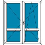 Aluplast Balkónové dveře Ideal 4000 Ořech 160 x 230 cm – Hledejceny.cz
